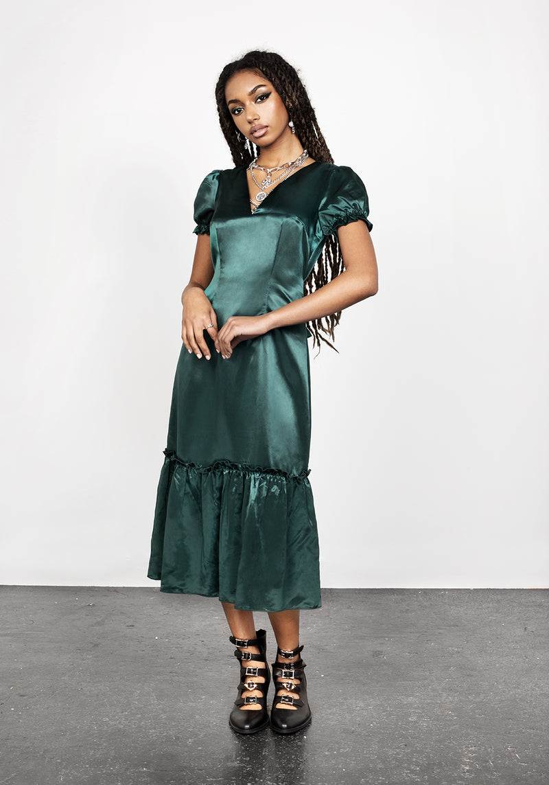 MOSS MIDI TIER DRESS