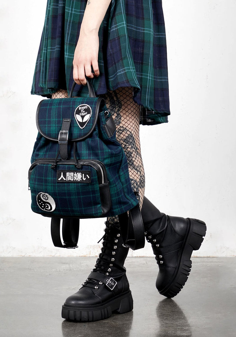 Misanthropy Plaid Backpack