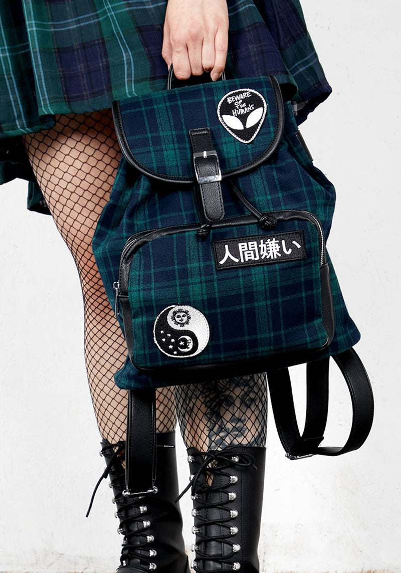 Misanthropy Plaid Backpack