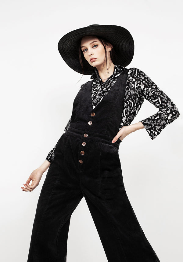 Janis Flared Cord Dungarees