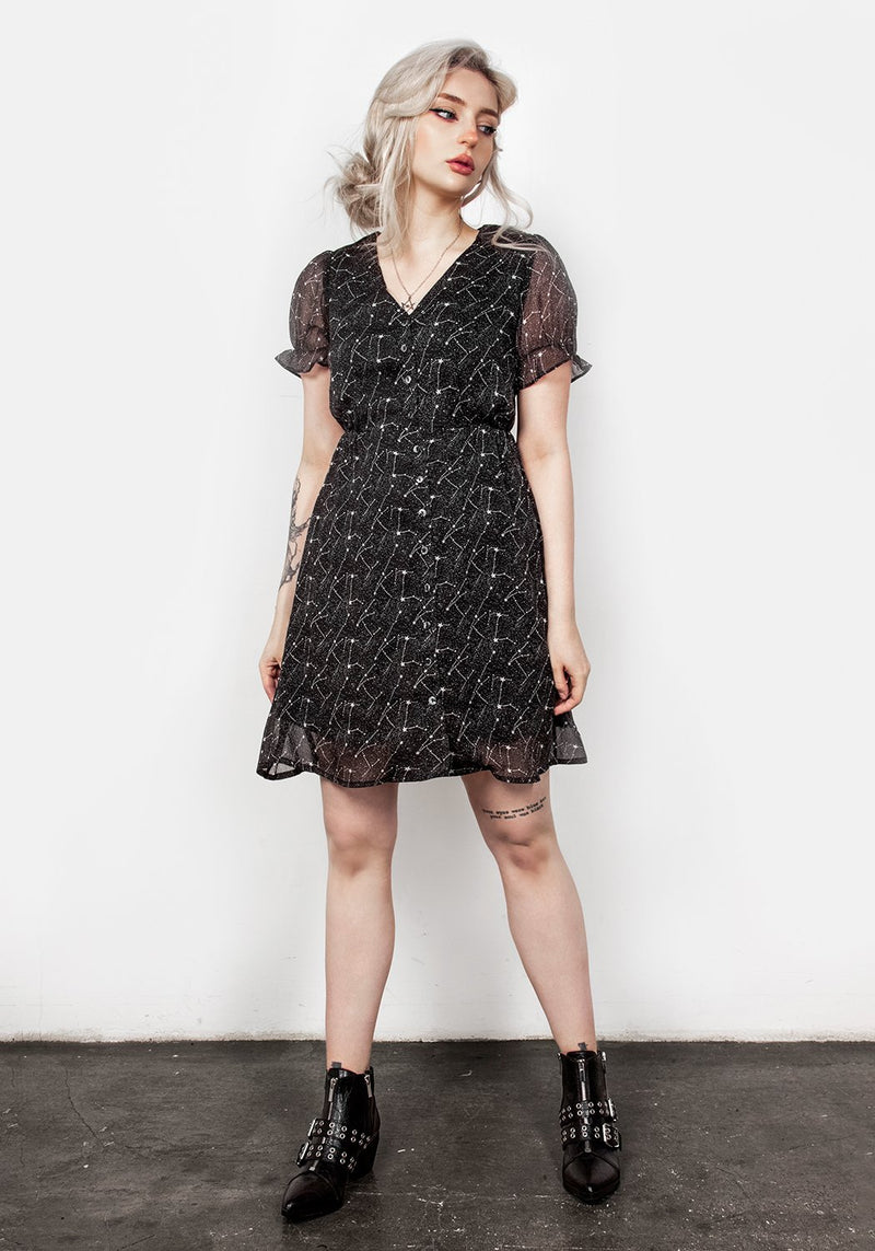 Spectral Button Up Dress