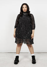 Cosmos High Neck Dress