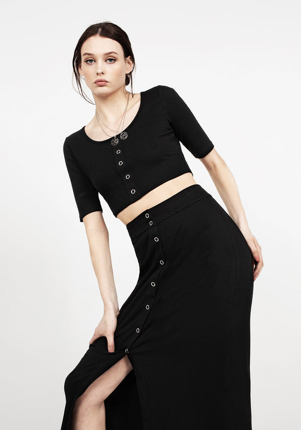 Obsidian Midi Skirt