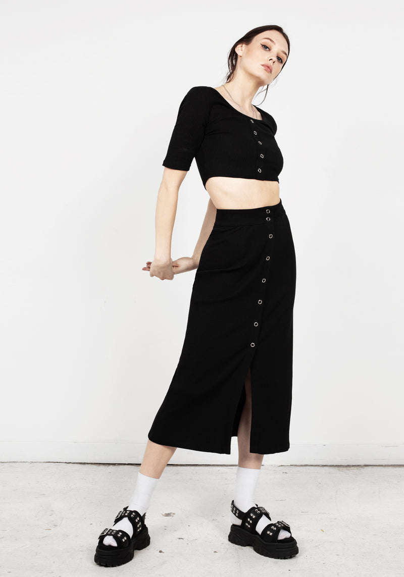 Obsidian Midi Skirt