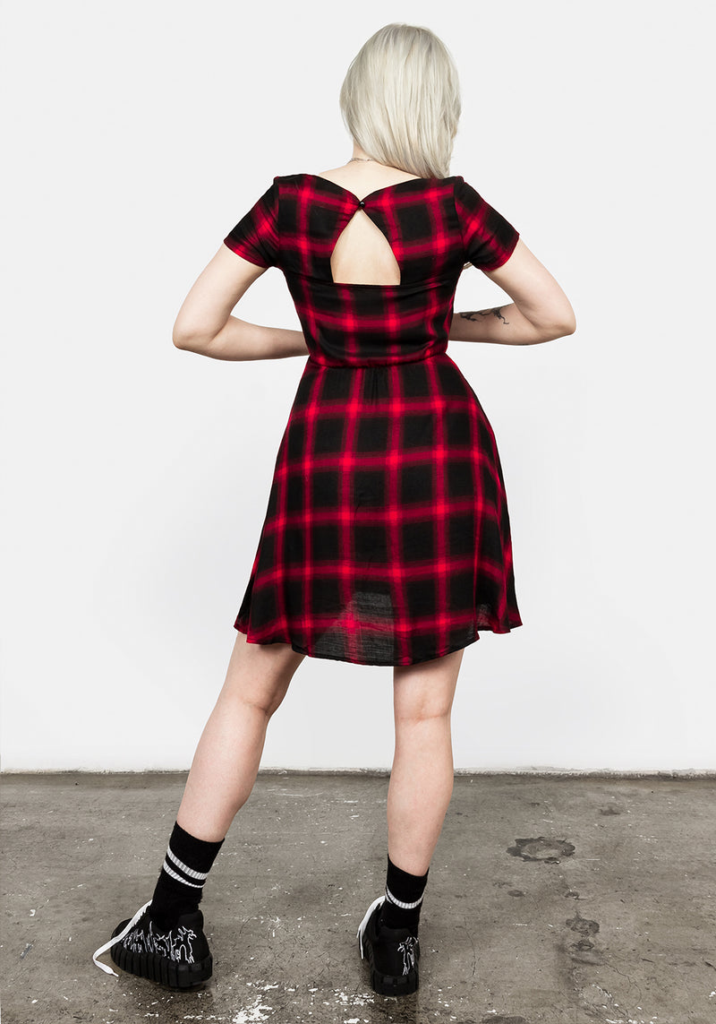 Pennyroyal Red Check Dress