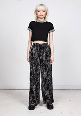 Digital Rain Wide Leg Trousers