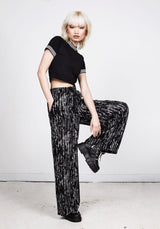 Digital Rain Wide Leg Trousers