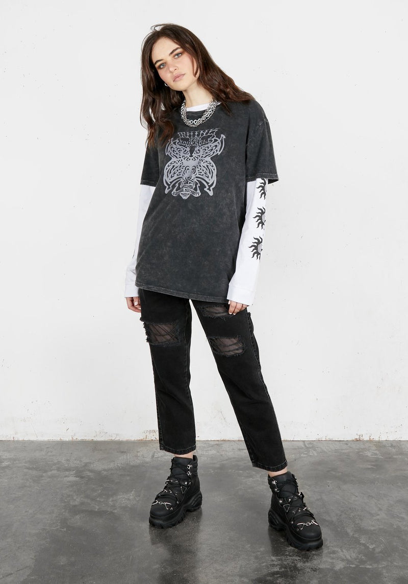 Butterfly Vintage Wash T-Shirt