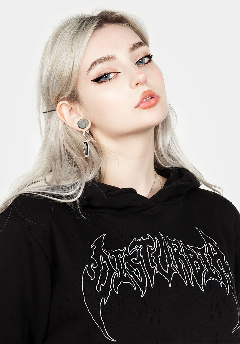 VOID DISTRESSED HOODY DRESS