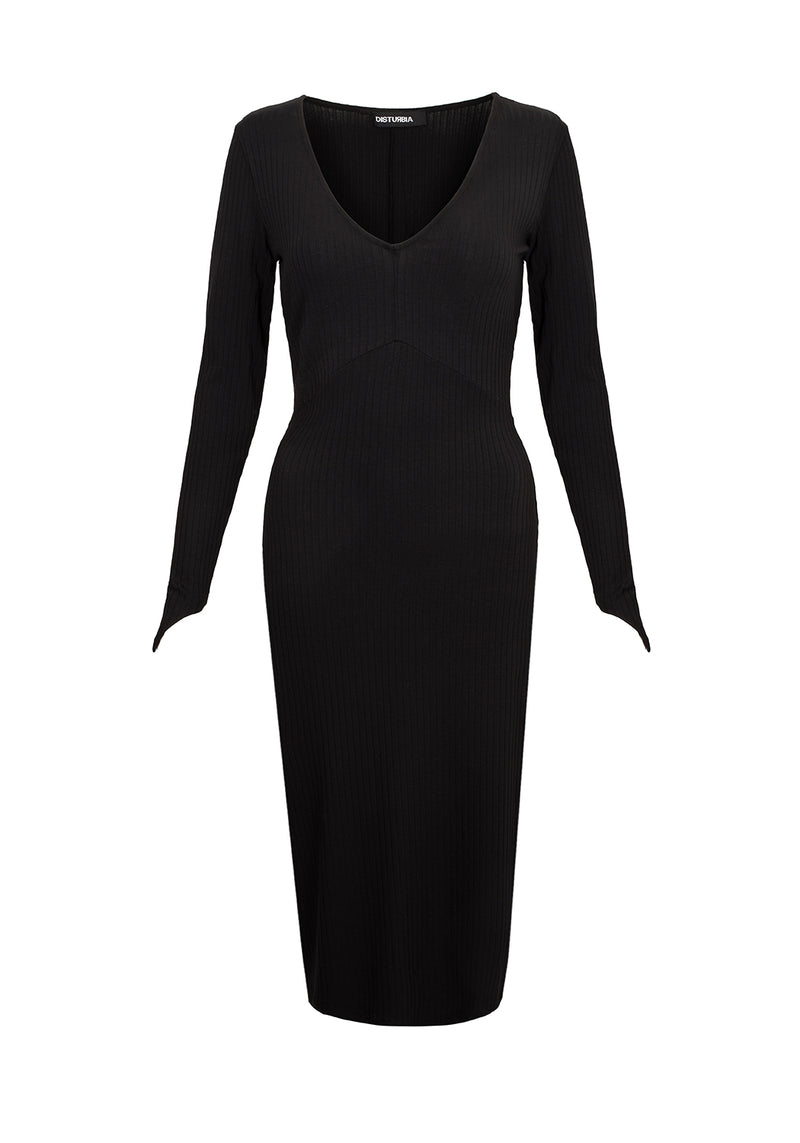 VAMPIRA V-NECK MIDI DRESS