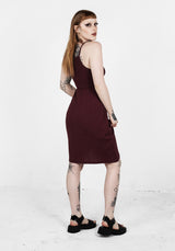 MUNDI SHIRRED MIDI DRESS