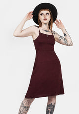 MUNDI SHIRRED MIDI DRESS