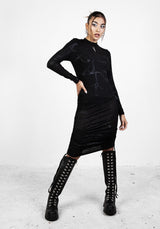 FORTUNE RUCHED MINI DRESS