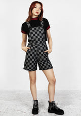 KERB DENIM SHORT DUNGAREES