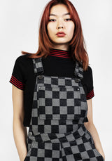 KERB DENIM SHORT DUNGAREES