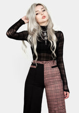 LOVEBUZZ SPLICED CROP TROUSERS