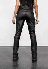 BITEFEST COATED SKINNY TROUSER