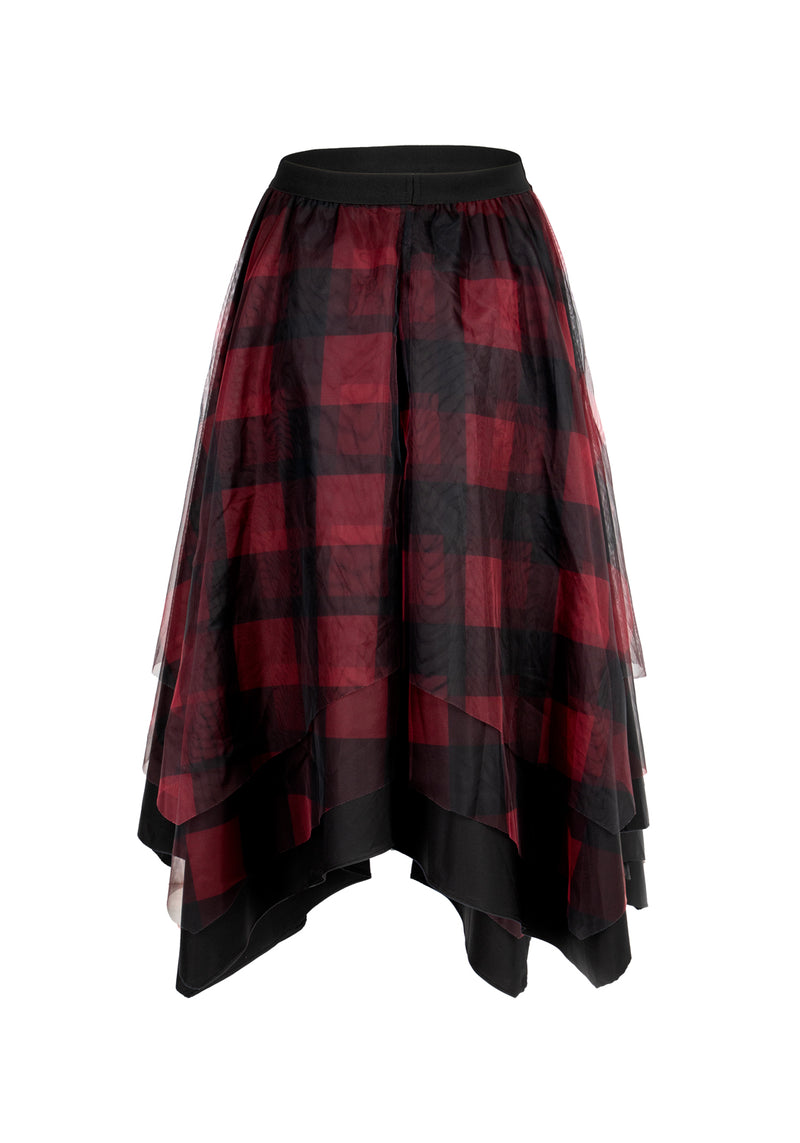 CIRQUE LAYERED TULLE MIDI SKIRT