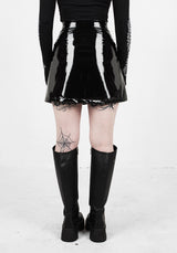 SINISTER MINI VINYL SKIRT