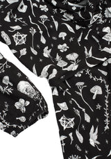 HEDGEWITCH RUFFLE WRAP ABOVE KNEE DRESS