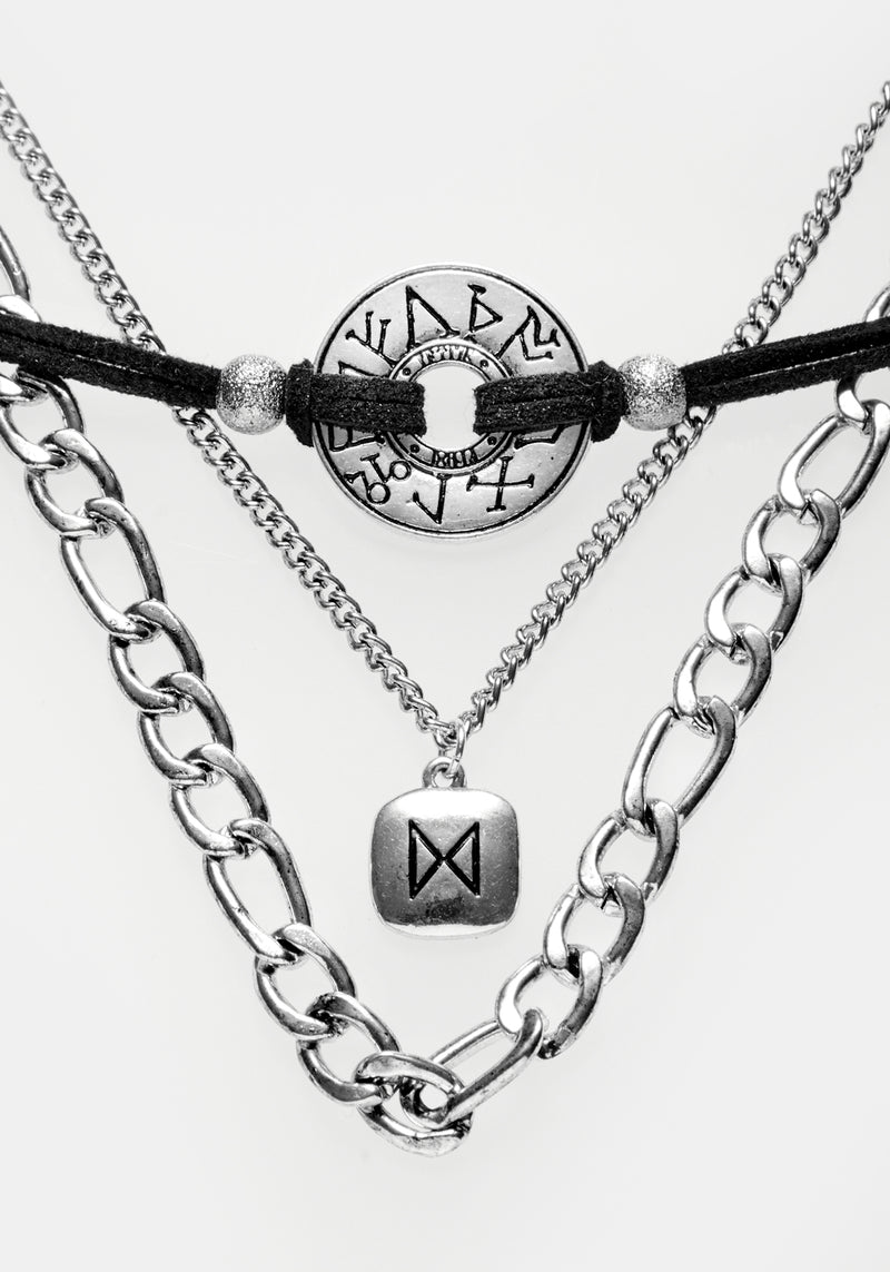 Runes Layered Necklace