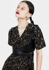 Gardenia Print Button Down Midaxi Dress