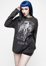 Kilgharrah Unisex Long Sleeve Acid Washed T-Shirt