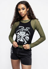 Temptation Snakes Racer Back Vest