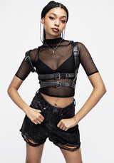 Venom Relaxed Distressed Denim Shorts