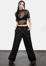 Descent Chain Wide Leg Trousers