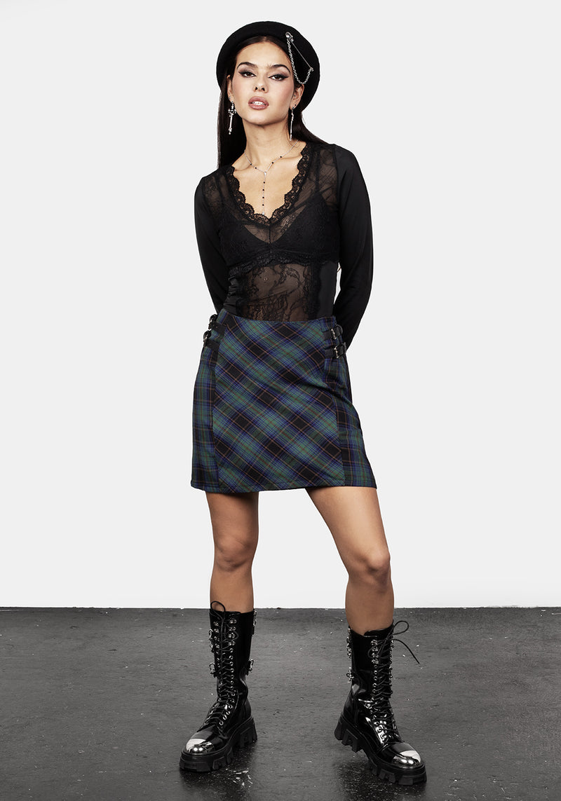 Rebel A-line Mini Skirt