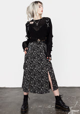 Craft PU Strap Midi Skirt