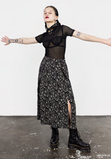 Craft PU Strap Midi Skirt