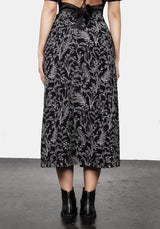 Siofra Mock Wrap Floral Print Skirt