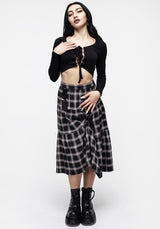 Banshee Check Bondage Skirt