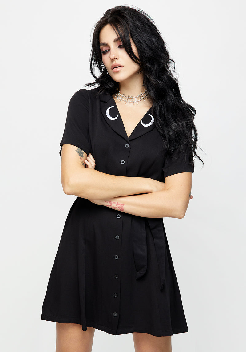 Luna Button Down Mini Shirt Dress