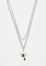 BLEEDING EYE CZ CHAIN CHOKER