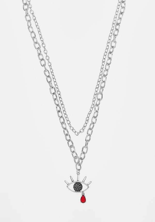 BLEEDING EYE CZ CHAIN CHOKER