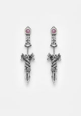 RITUAL AMETHYST SPLIT EARRINGS