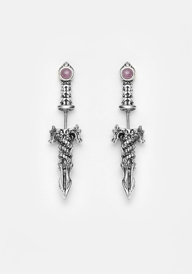 RITUAL AMETHYST SPLIT EARRINGS