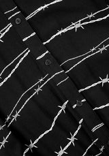 Barbed Midi Shirt Dress